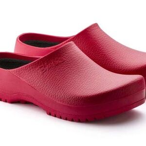 BIRKENSTOCK SUPER BIRKI RED CLOGS